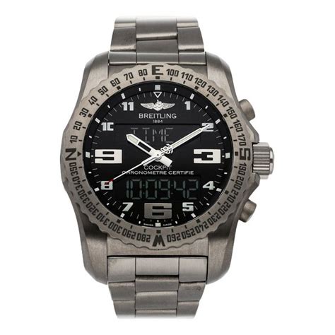 montre en titane breitling|montre breitling homme.